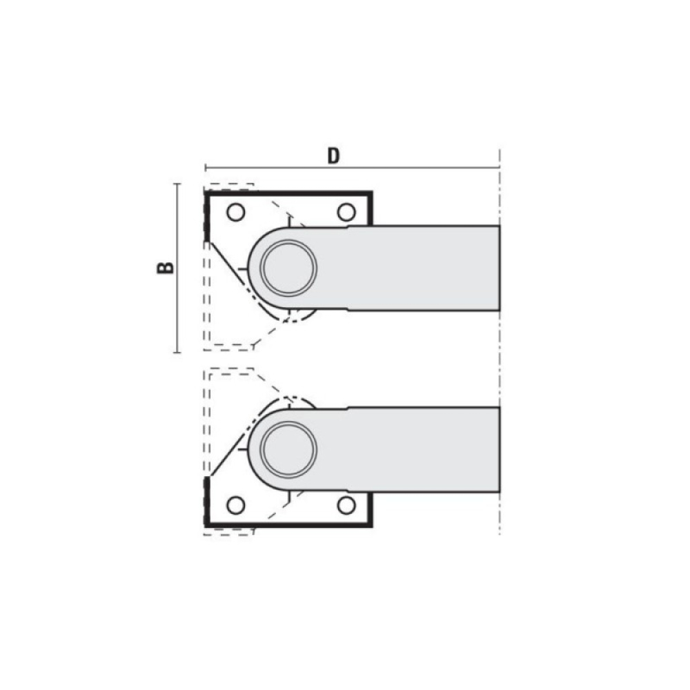 WP-Schwenkmesserkopf 140x50x30xZ=2 Grundkörper in Aluminium